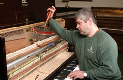 Rupert Dowdeswell of Dowdeswell Pianos in action